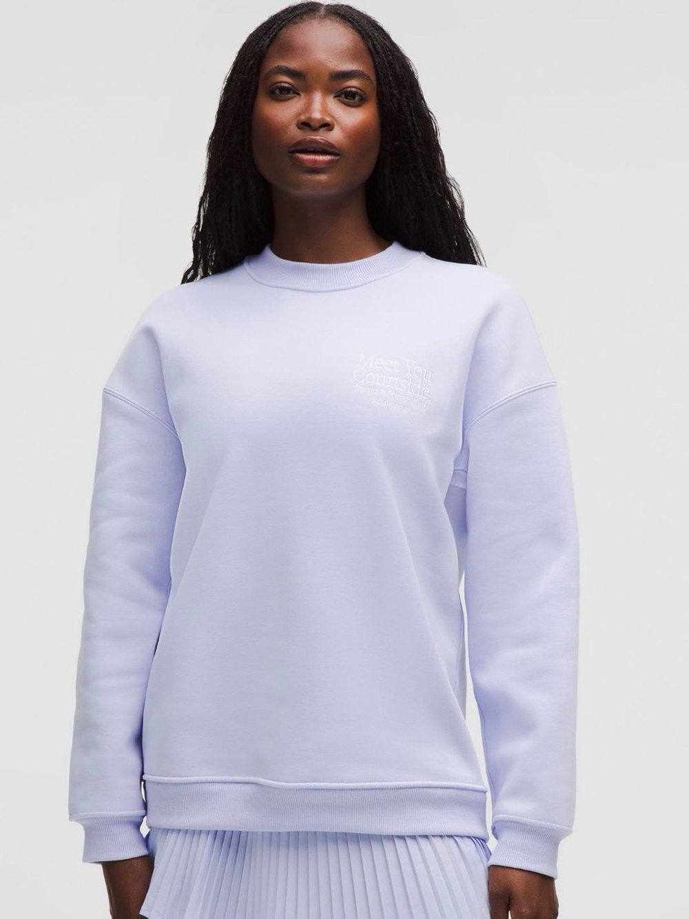 lululemon athletica Light Lavender Tennis OversizedCrewneck Pullover Sweatshirt